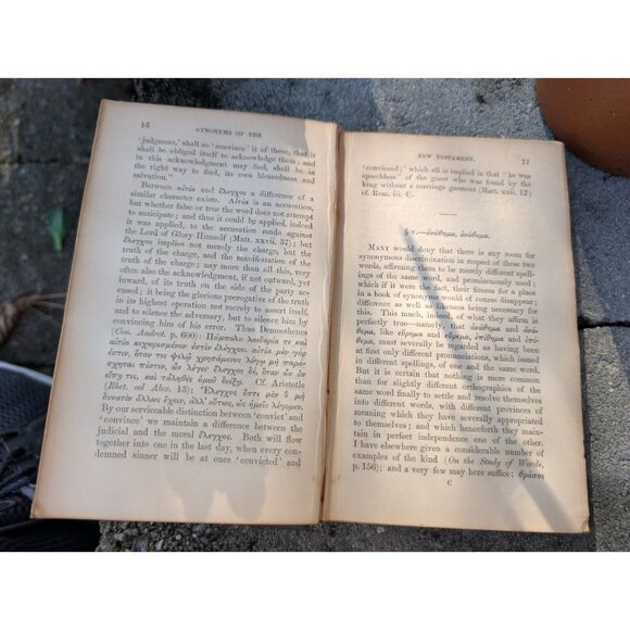 1854 Antique Synonyms Of The New Testament 2nd Ed. Rev. Richard Trench B.D - Picture 9 of 15